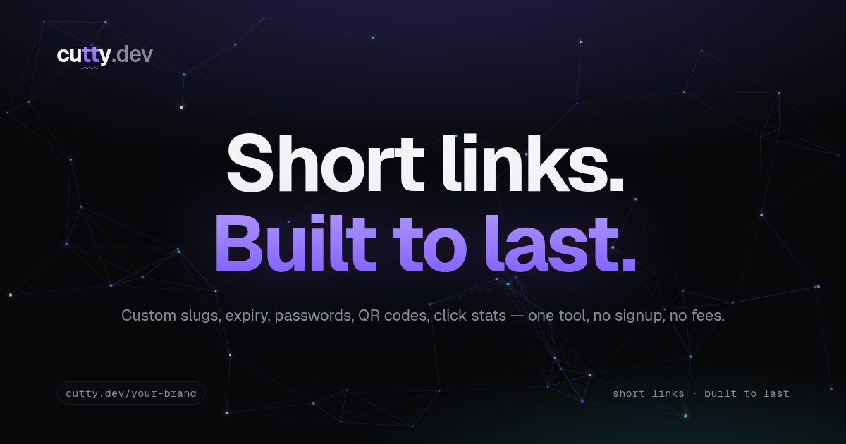 Import links from Bitly to cutty.dev — a tracking-free Bitly alternative